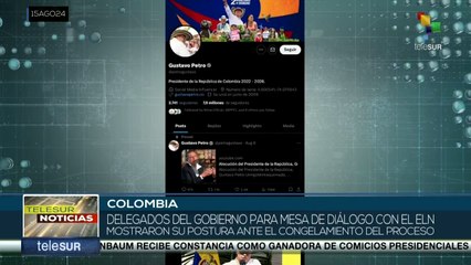 Delegados de Colombia muestran su postura ante congelamiento del proceso