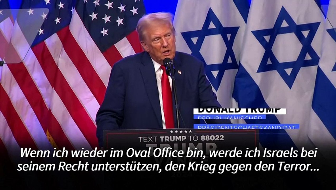 Trump: 'Mit Kamala Harris wird Israel verschwinden'