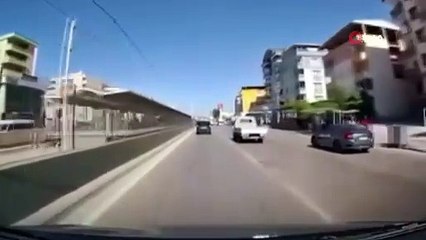 Makas kazası kamerada