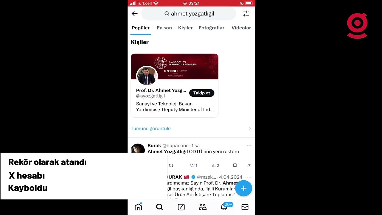 ODTÜ’ye rektör atanan Ahmet Yozgatlıgil’in Twitter hesabının ortadan kayboluşu