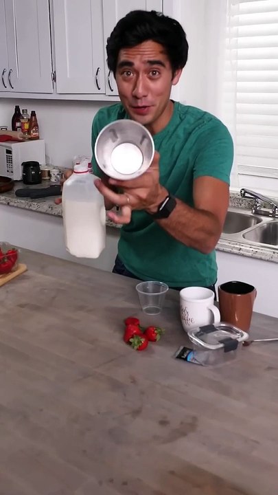 Nothing beats a homemade milkshake zach king magic funny