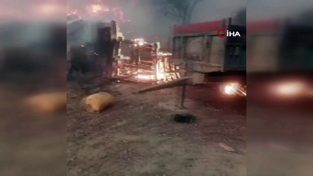 Yangında hayvanlarını kaybeden çiftçinin feryadı yürekleri dağladı!