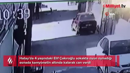 Minik Elif'in öldüğü feci kazanın görüntüleri ortaya çıktı