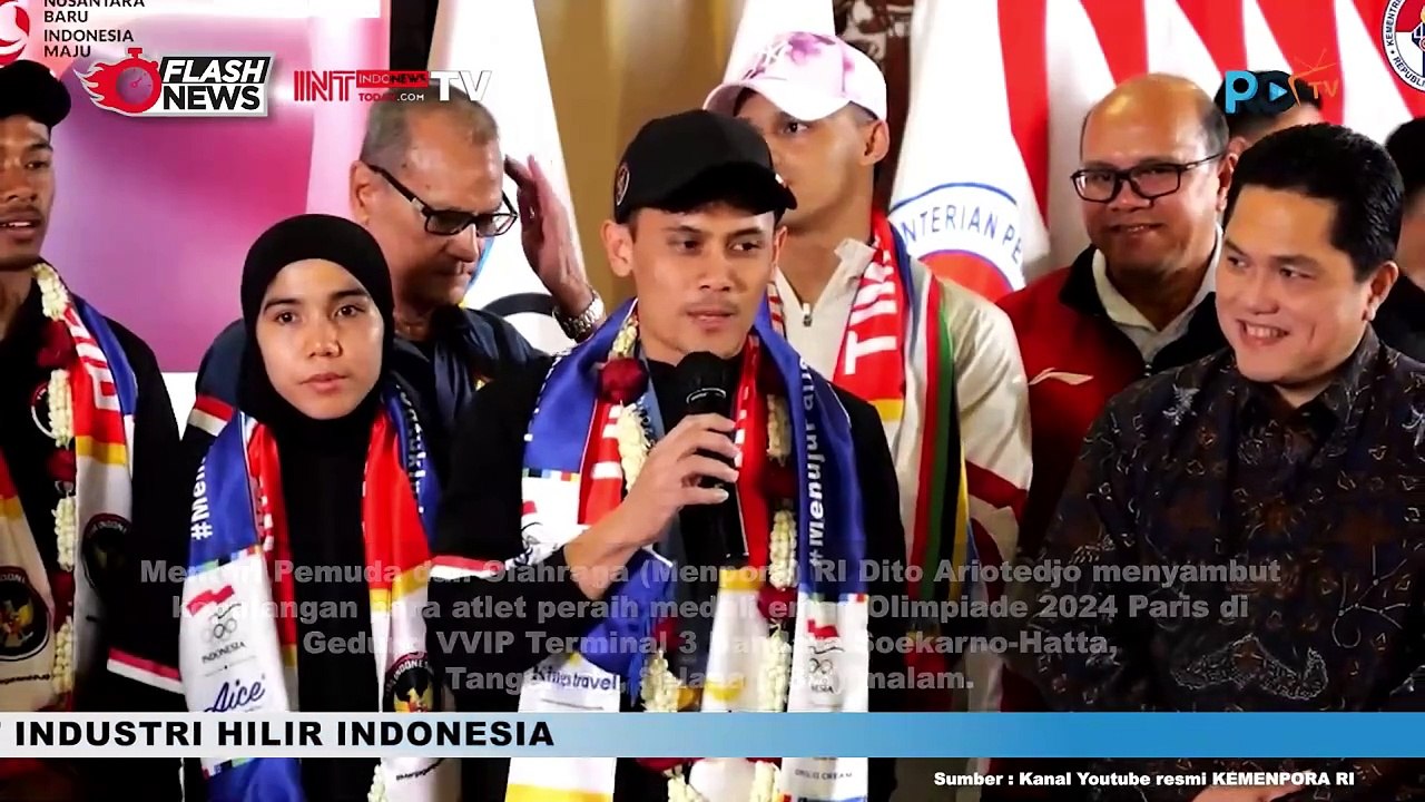 Kemenpora Sambut Kontingen Indonesia Dari Olimpiade 2024