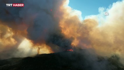 Bolu'da orman yangını: Dumanlar Eskişehir'e ulaştı
