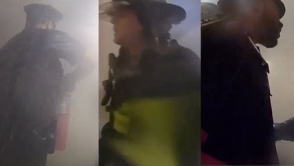 Heroic officers rescue residents from fire allegedly caused by e-bike