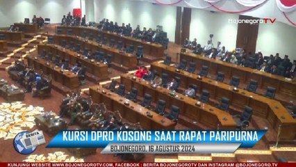 Puluhan Kursi DPRD Kosong Saat Rapat Paripurna Mendengarkan Pidato Kenegaraan HUT RI ke 79