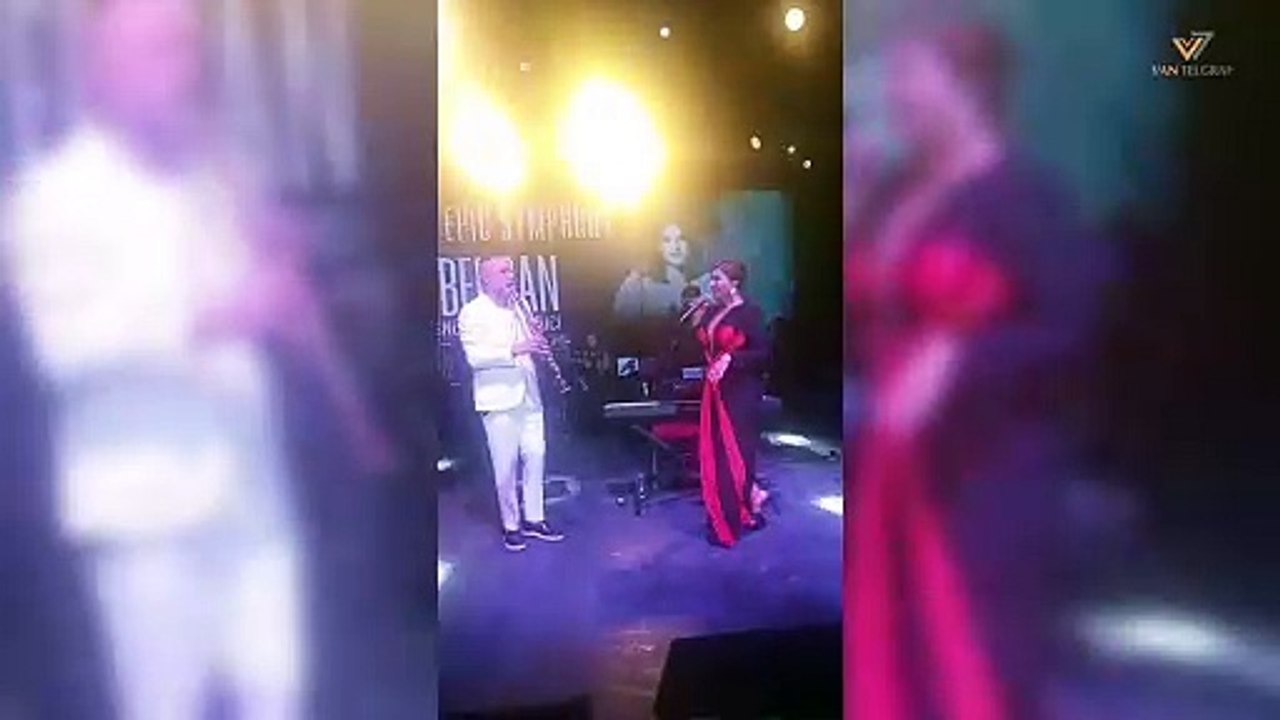 Sibel Can bir elbise giydi, göğüs detayına yorum yağıyor