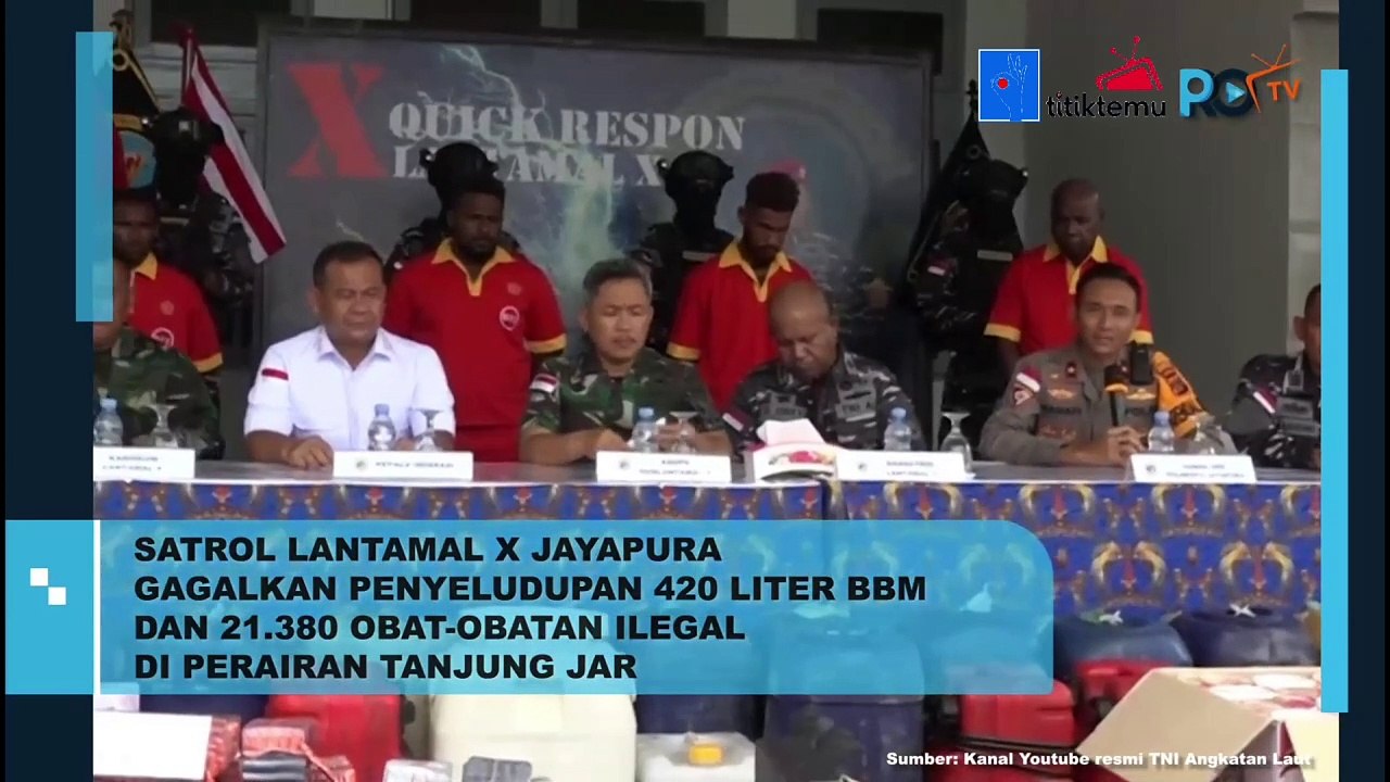 Satrol Lantamal X Jayapura gagalkan penyeludupan BBM 420 liter