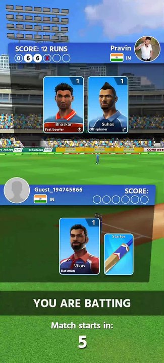 Cricket league game
