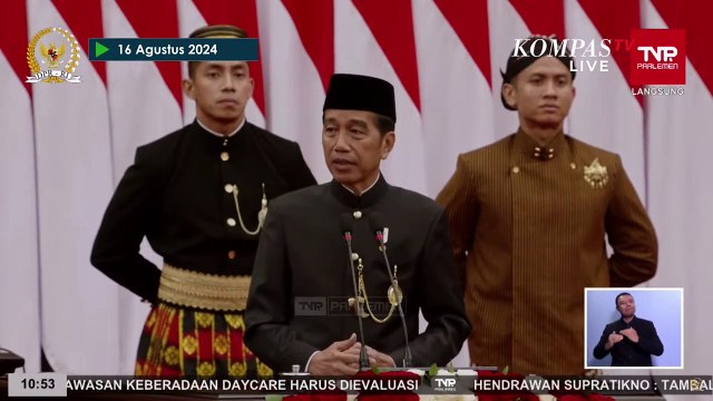 [FULL] Pidato Kenegaraan Terakhir Presiden Jokowi di Sidang Tahunan MPR 2024 Jelang HUT ke-79 RI
