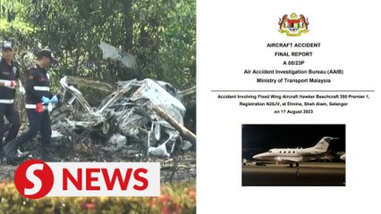 Download Video: Human error by flight crew primary cause of Shah Alam plane crash, says AAIB report