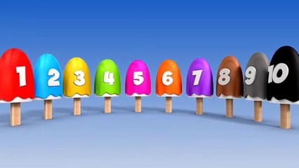 Learn Numbers with Number Ice Cream Popsicle - Colors and Numbers Collection