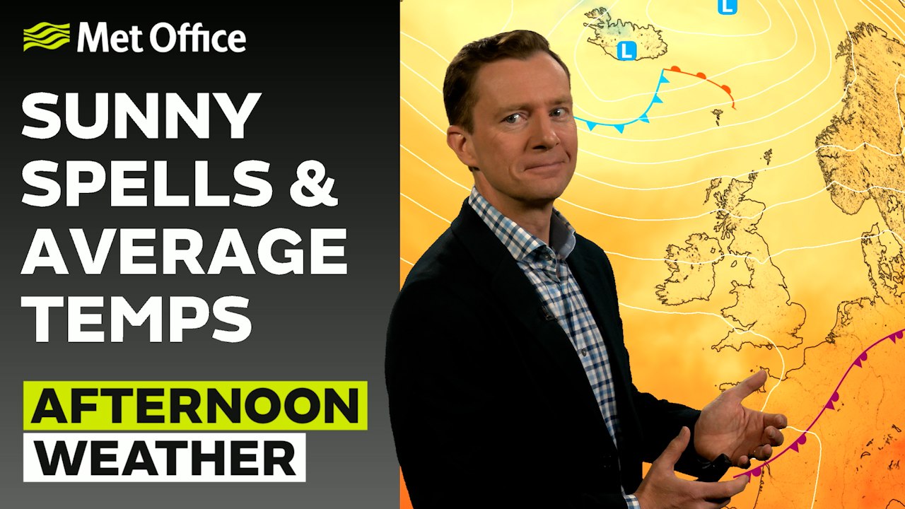 Met Office Afternoon Weather Forecast 16/08/24 - Showers across the far northwest