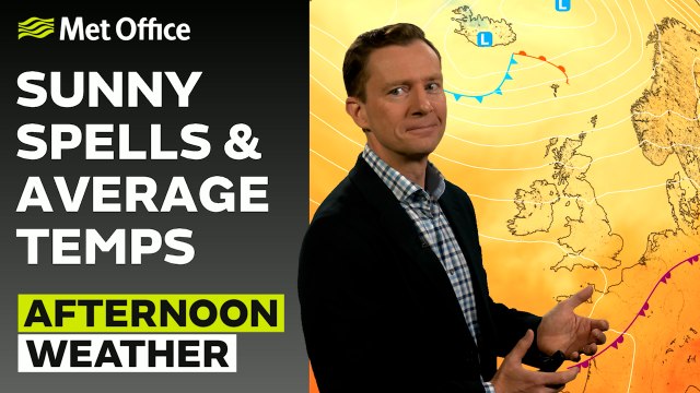 Met Office Afternoon Weather Forecast 16/08/24 - Showers across the far northwest