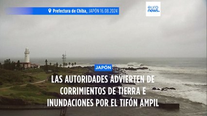 Japón se prepara para la llegada del tifón Ampil a sus costas