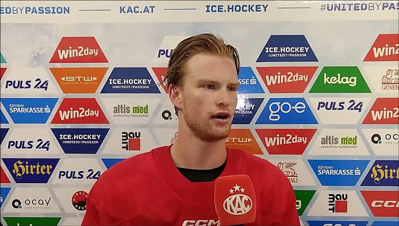 Thimo Nickl (KAC) vor dem ersten Vorbereitungsspiel