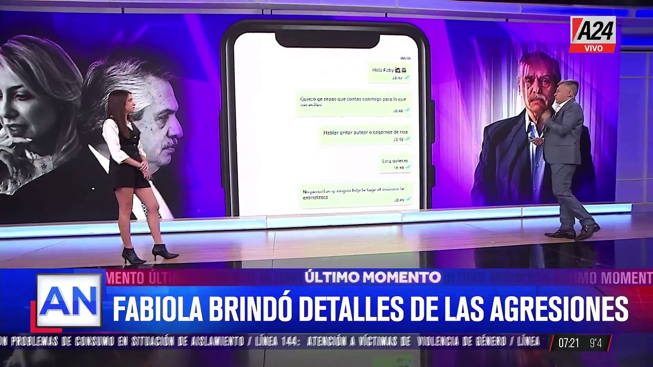 Todos los chats entre Fabiola Yañez y María Cantero contra Alberto Fernández