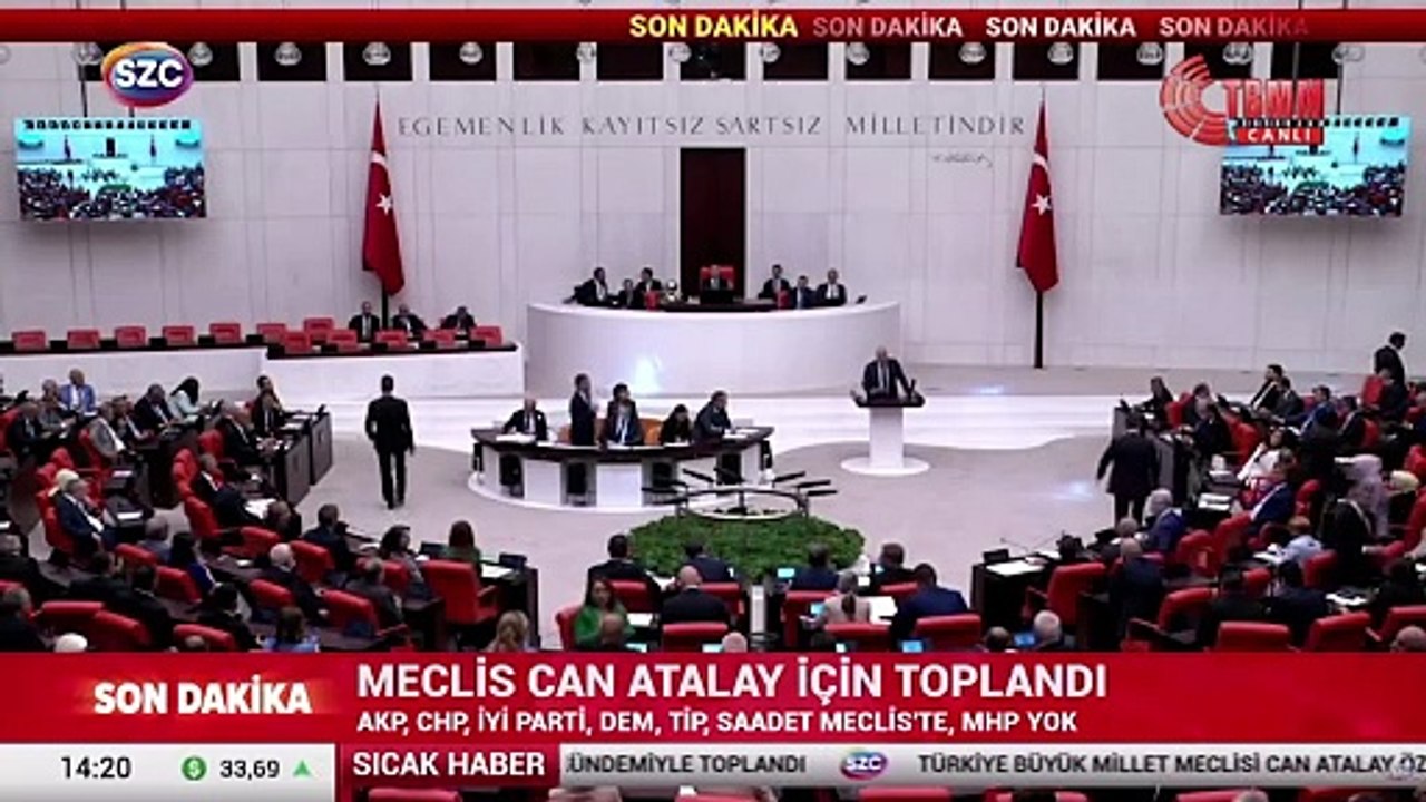 Meclis'te Can Atalay için toplandı