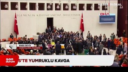 Mecliste yumruklu kavga!