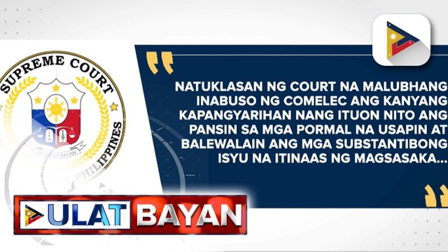 Pagpapawalang bisa ng SC sa desisyon ng COMELEC sa tunay na kinatawan ng Magsasaka Partyist, ikinatuwa ni Rep. Cabatbat
