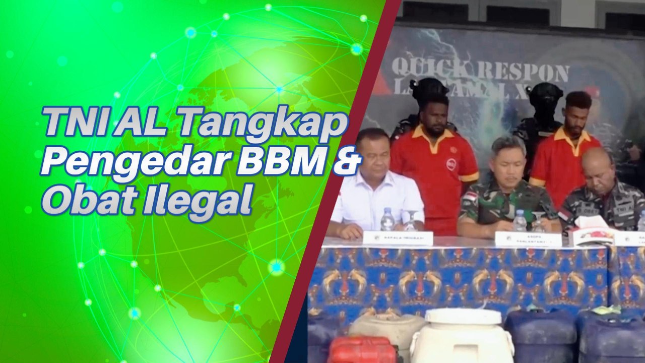 TNI AL Amankan Pengedar BBM Ilegal Dan Obat