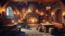 Cozy Tavern Relaxing Atmosphere  Medieval Ambient Music