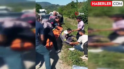 D-140'da otomobil ile traktör çarpıştı: 2 yaralı