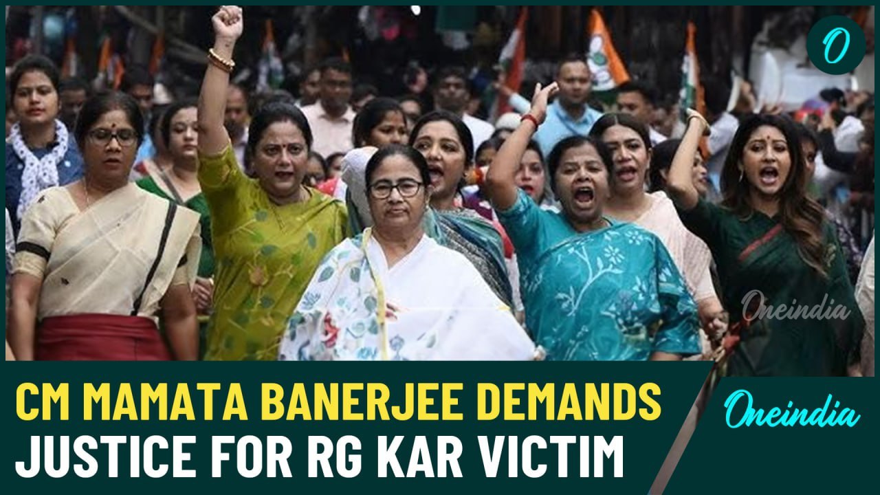 Kolkata Doctor Case: Mamata Banerjee Leads Fiery Protest Demanding Death Penalty for the Culprits