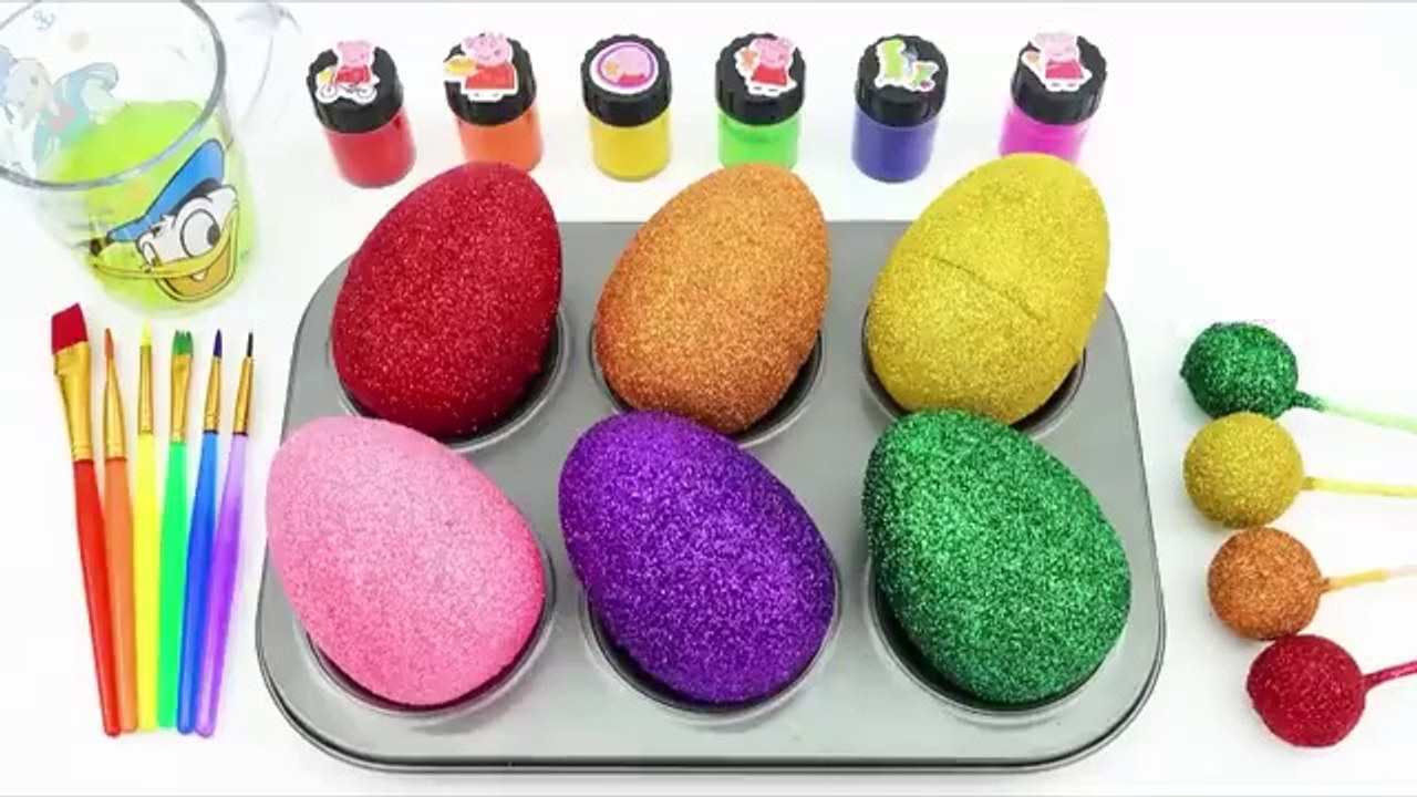 Satisfying Video l How to Make Lollipop Candy With Playdoh & Paintbrush Cutting ASMR l Sand Crunchy