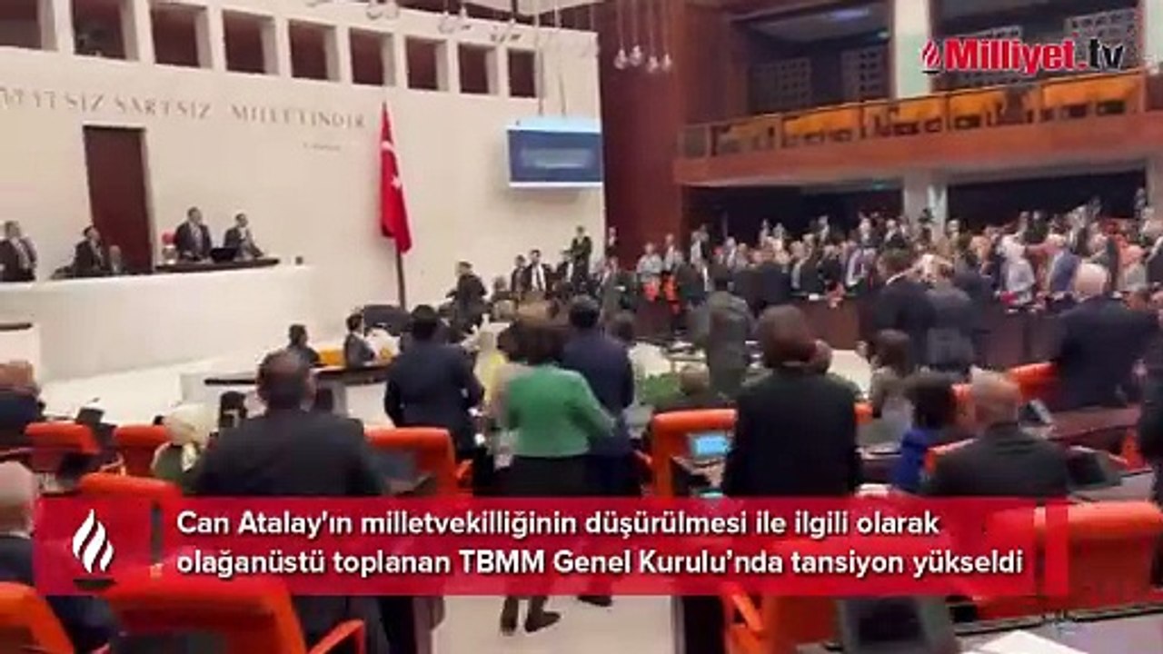 Meclis'te Can Atalay oturumu: Milletvekilleri birbirine girdi