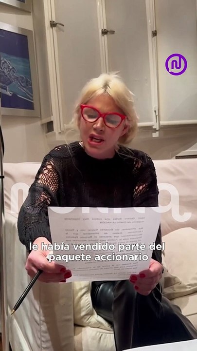 Esmeralda Mitre comunicó que una parte de las a...