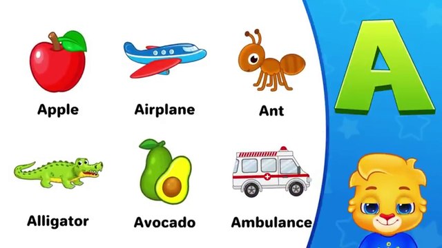 ABC Flashcards for Toddlers | Babies First Words & ABCD Alphabets for Kids