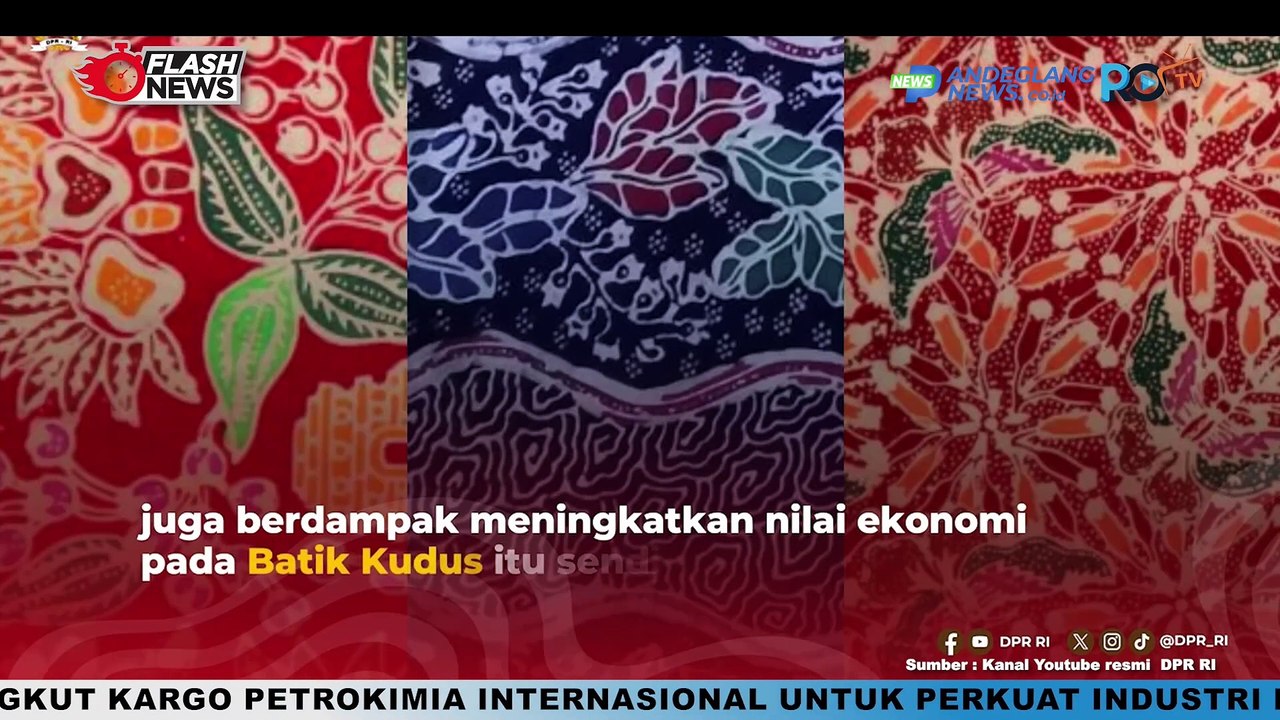 LESTARI MOERDIJAT DUKUNG MOTIF BATIK KUDUS DAPATKAN HAK PATEN HAKI