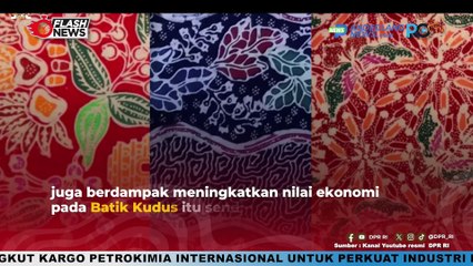 LESTARI MOERDIJAT DUKUNG MOTIF BATIK KUDUS DAPATKAN HAK PATEN HAKI