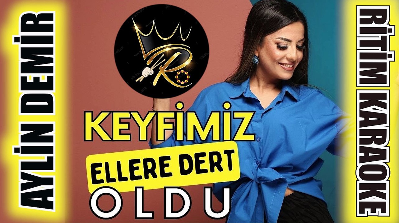Keyfimiz Ellere Dert Oldu - Aylin Demir ✩ Ritim Karaoke (Kürdi Minör 4/4 C Sebare Osman Karakaya)