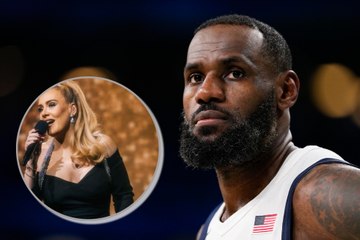 Lebron James en concierto de Adele