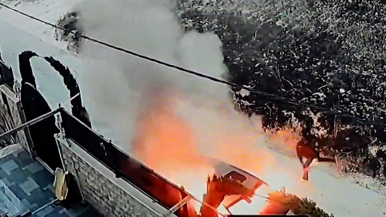 Cisjordanie : la vidéosurveillance qui montre l'attaque du village de Jit par des colons juifs