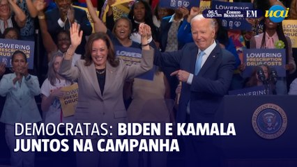 Biden e Kamala impulsionam campanha democrata juntos
