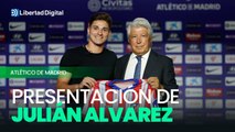 El Atlético de Madrid presenta a Julián Alvarez