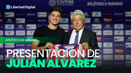 El Atlético de Madrid presenta a Julián Alvarez