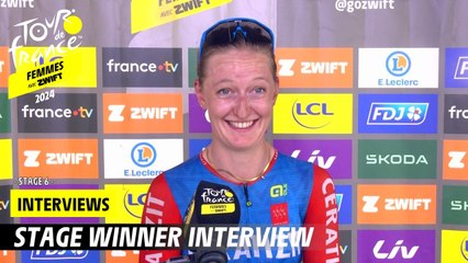 Post-race interview - Stage 6 - Tour de France Femmes avec Zwift 2024