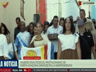 Mujeres guaireñas enaltecen y celebran la vida y obra de la heroína Josefa Joaquina Sánchez