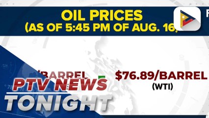 Oil prices fall over concern on dismal July indicators of China