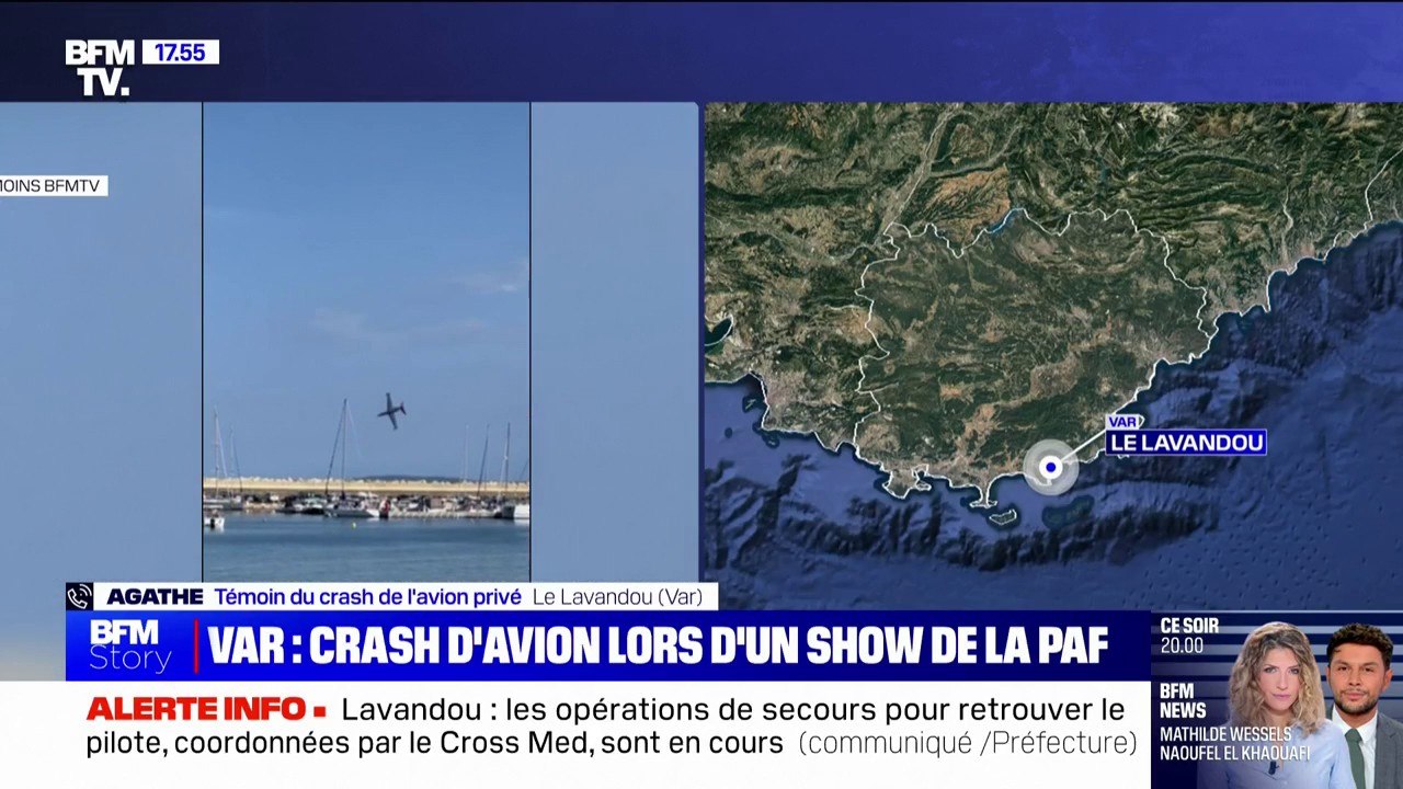 Var: un avion privé s'écrase en mer lors d'un show aérien au Lavandou