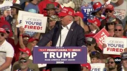 Moment the Secret Service took down gunman in Trump shooting