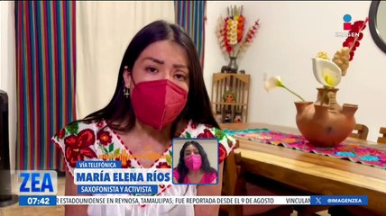 "Quiero ser libre, caminar por las calles de una manera segura": María Elena Ríos