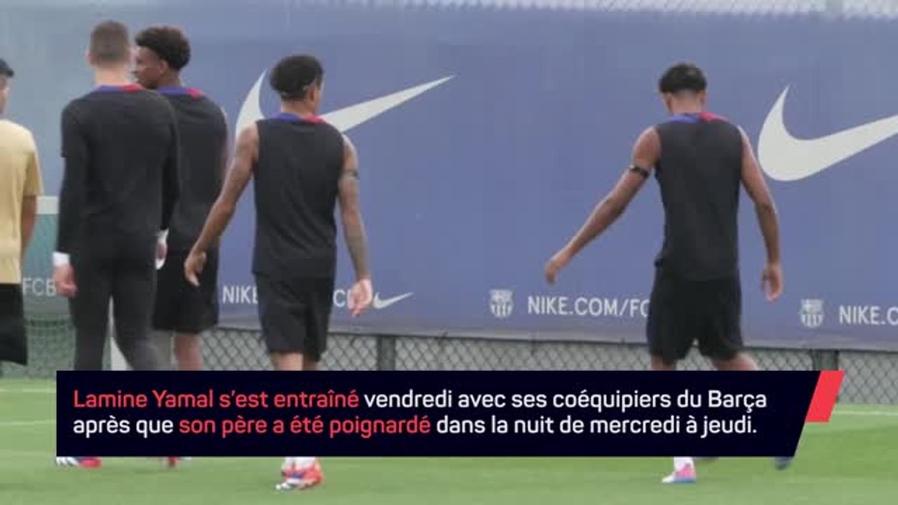 Barcelone - Lamine Yamal s'est entraîné, deux jours après l'agression de son père