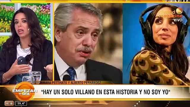 El villano del que habla Tamara Pettinato en su descargo tras el video con Alberto Fernández