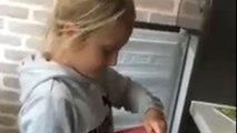 Funny family moment: Mom pranks daughter with vinegar-filled ice cubes